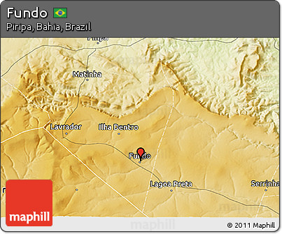 Physical 3D Map of Fundo