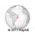 Outline Map of the Area around 14° 56' 57" S, 41° 34' 30" W, rectangular outline