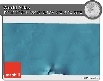 Satellite 3D Map of the Area around 14° 56' 57" S, 42° 34' 30" E