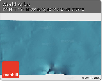 Satellite 3D Map of the Area around 14° 56' 57" S, 42° 34' 30" E
