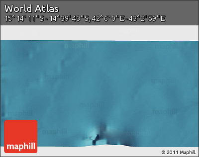 Satellite 3D Map of the Area around 14° 56' 57" S, 42° 34' 30" E