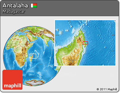 Physical Location Map of Antalaha