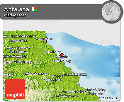 Physical Panoramic Map of Antalaha