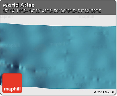 Satellite 3D Map of the Area around 14° 56' 57" S, 51° 4' 30" E