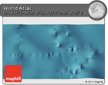 Satellite 3D Map of the Area around 14° 56' 57" S, 55° 19' 30" E