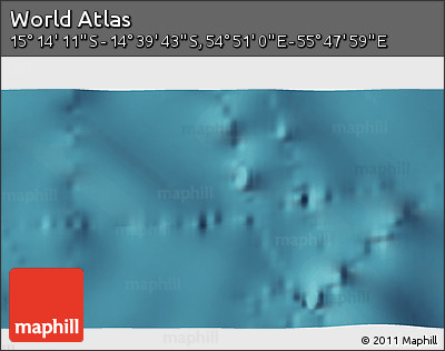 Satellite 3D Map of the Area around 14° 56' 57" S, 55° 19' 30" E