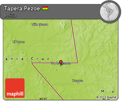 Physical Map of Tapera Pezoe