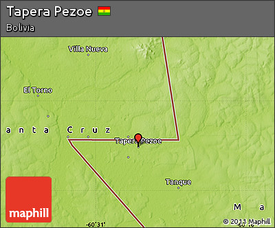 Physical Map of Tapera Pezoe