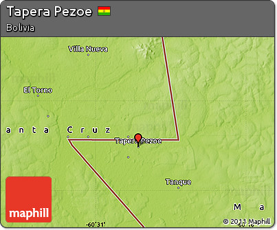 Physical Map of Tapera Pezoe