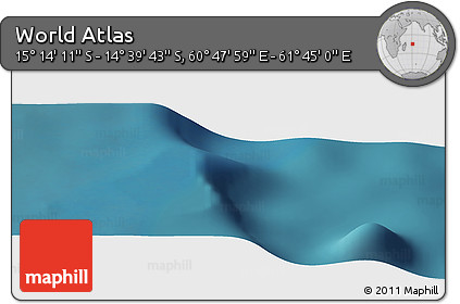 Satellite Panoramic Map of the Area around 14° 56' 57" S, 61° 16' 29" E