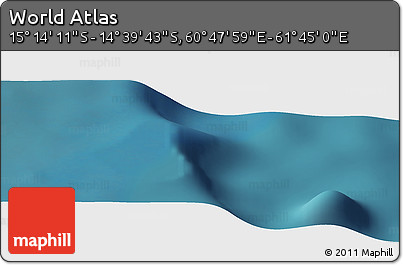 Satellite Panoramic Map of the Area around 14° 56' 57" S, 61° 16' 29" E