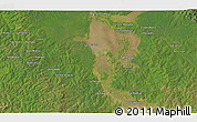 Satellite 3D Map of the area around 14° 56' 57" S, 61° 7' 30" W