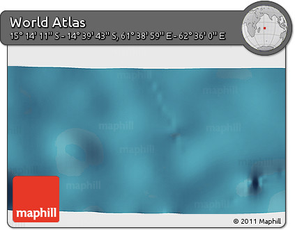 Satellite 3D Map of the Area around 14° 56' 57" S, 62° 7' 30" E