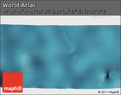 Satellite 3D Map of the Area around 14° 56' 57" S, 62° 7' 30" E