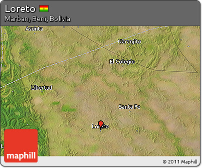 Satellite 3D Map of Loreto