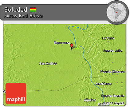 Physical 3D Map of Soledad