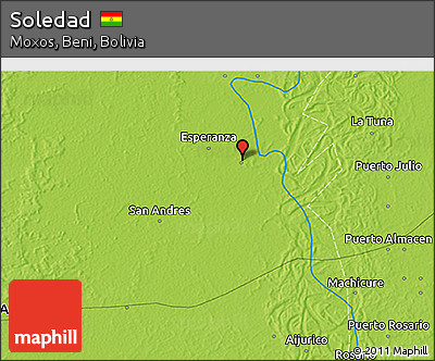 Physical 3D Map of Soledad