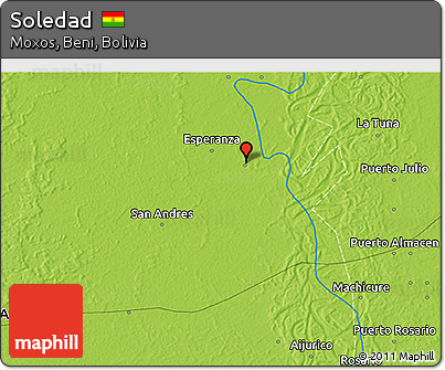 Physical 3D Map of Soledad