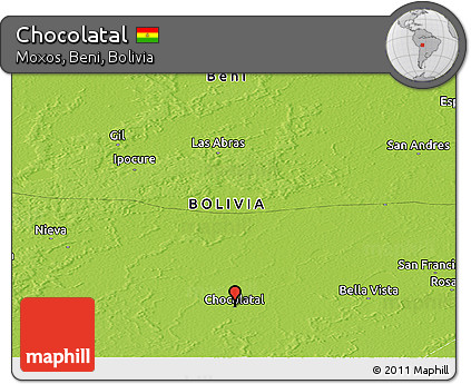 Physical Panoramic Map of Chocolatal