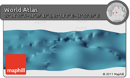 Satellite Panoramic Map of the Area around 14° 56' 57" S, 66° 22' 30" E