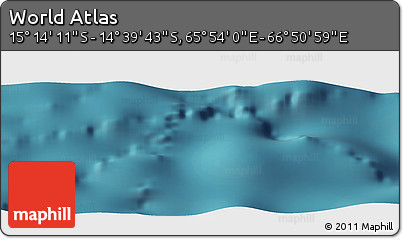 Satellite Panoramic Map of the Area around 14° 56' 57" S, 66° 22' 30" E