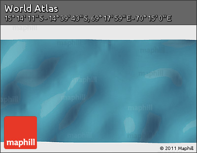 Satellite 3D Map of the Area around 14° 56' 57" S, 69° 46' 30" E