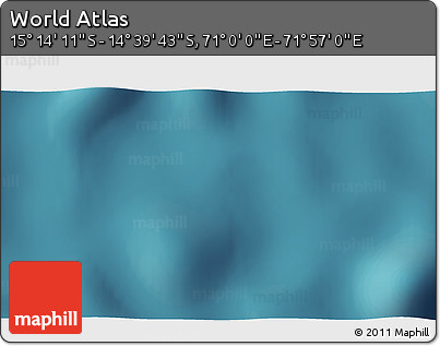 Satellite 3D Map of the Area around 14° 56' 57" S, 71° 28' 29" E