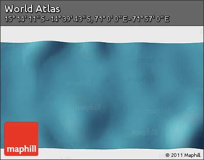 Satellite 3D Map of the Area around 14° 56' 57" S, 71° 28' 29" E