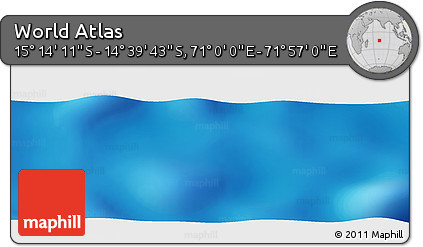 Physical Panoramic Map of the Area around 14° 56' 57" S, 71° 28' 29" E