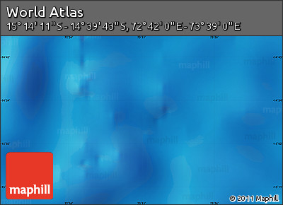 Physical Map of the Area around 14° 56' 57" S, 73° 10' 30" E