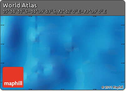 Physical Map of the Area around 14° 56' 57" S, 73° 10' 30" E