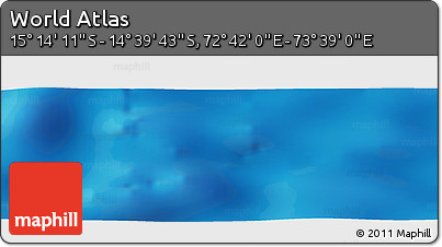 Physical Panoramic Map of the Area around 14° 56' 57" S, 73° 10' 30" E