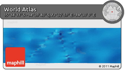 Physical Panoramic Map of the Area around 14° 56' 57" S, 74° 1' 30" E