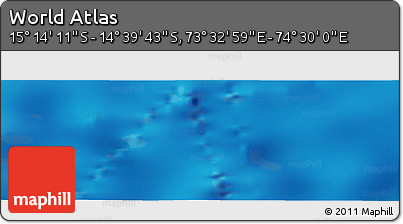 Physical Panoramic Map of the Area around 14° 56' 57" S, 74° 1' 30" E