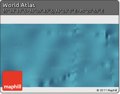 Satellite 3D Map of the Area around 14° 56' 57" S, 74° 52' 30" E