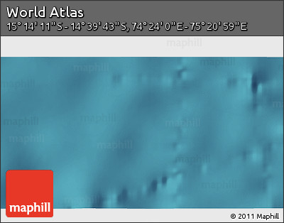 Satellite 3D Map of the Area around 14° 56' 57" S, 74° 52' 30" E