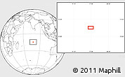 Blank Location Map of the area around 14° 56' 57" S, 77° 25' 30" E