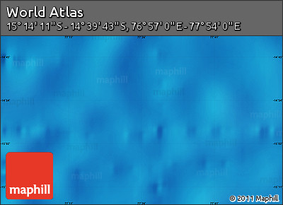 Physical Map of the Area around 14° 56' 57" S, 77° 25' 30" E