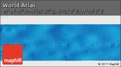 Physical Panoramic Map of the Area around 14° 56' 57" S, 77° 25' 30" E