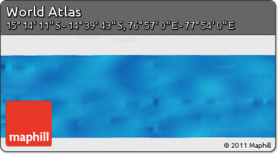 Physical Panoramic Map of the Area around 14° 56' 57" S, 77° 25' 30" E