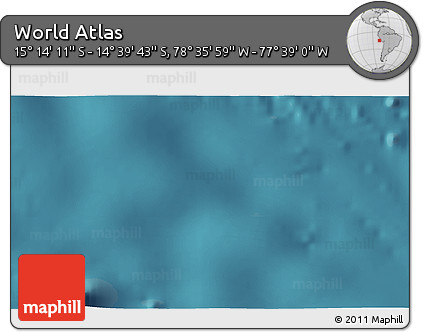 Satellite 3D Map of the Area around 14° 56' 57" S, 78° 7' 30" W