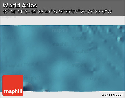 Satellite 3D Map of the Area around 14° 56' 57" S, 78° 7' 30" W