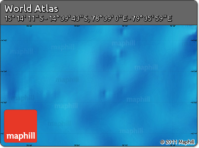 Physical Map of the Area around 14° 56' 57" S, 79° 7' 30" E