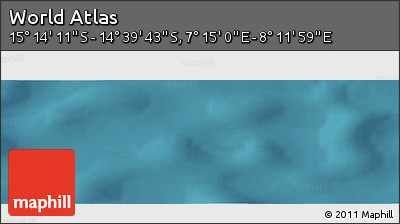 Satellite Panoramic Map of the Area around 14° 56' 57" S, 7° 43' 29" E