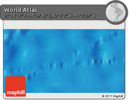 Physical 3D Map of the Area around 14° 56' 57" S, 81° 31' 30" W