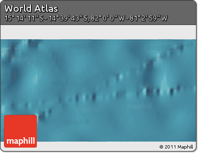 Satellite 3D Map of the Area around 14° 56' 57" S, 81° 31' 30" W