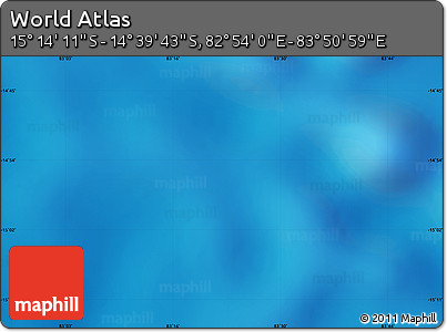 Physical Map of the Area around 14° 56' 57" S, 83° 22' 30" E