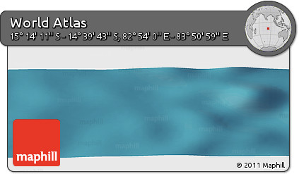Satellite Panoramic Map of the Area around 14° 56' 57" S, 83° 22' 30" E