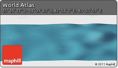 Satellite Panoramic Map of the Area around 14° 56' 57" S, 83° 22' 30" E