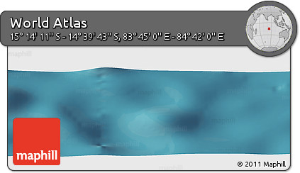Satellite Panoramic Map of the Area around 14° 56' 57" S, 84° 13' 29" E